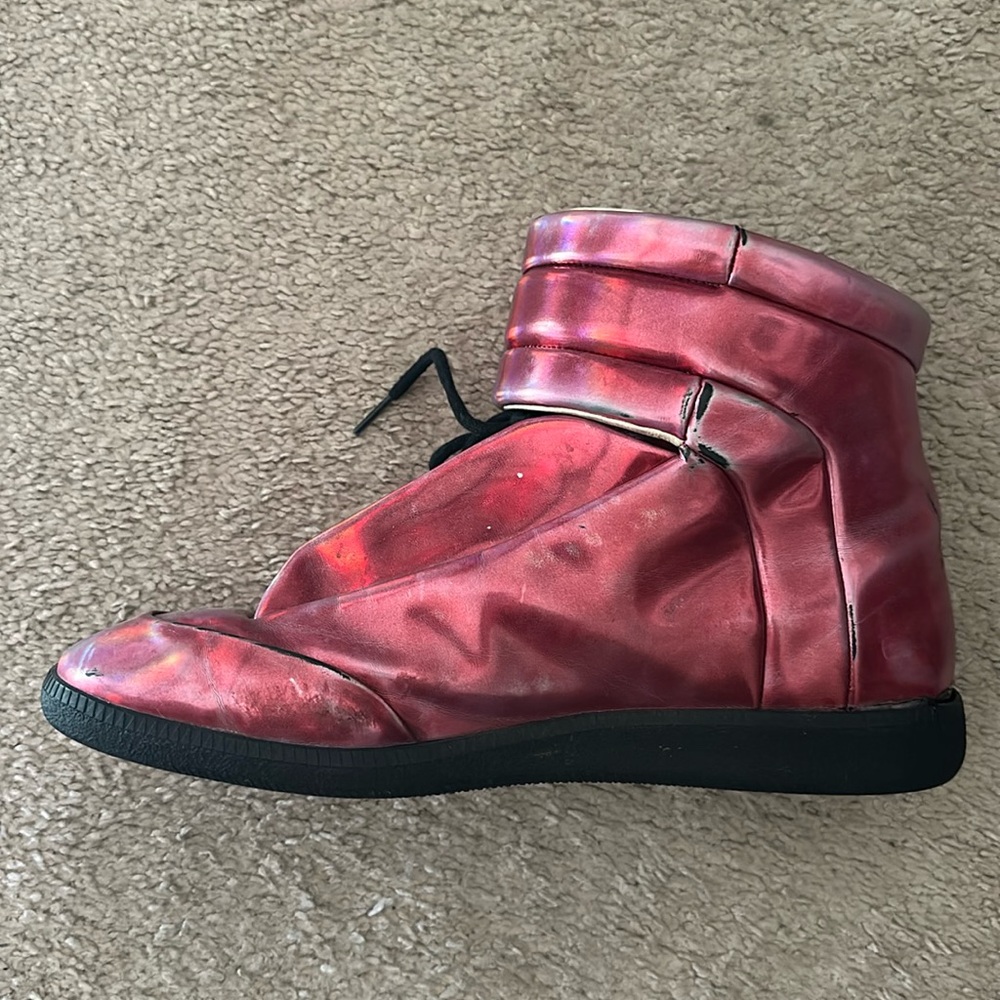 Maison Margiela burgundy reflective